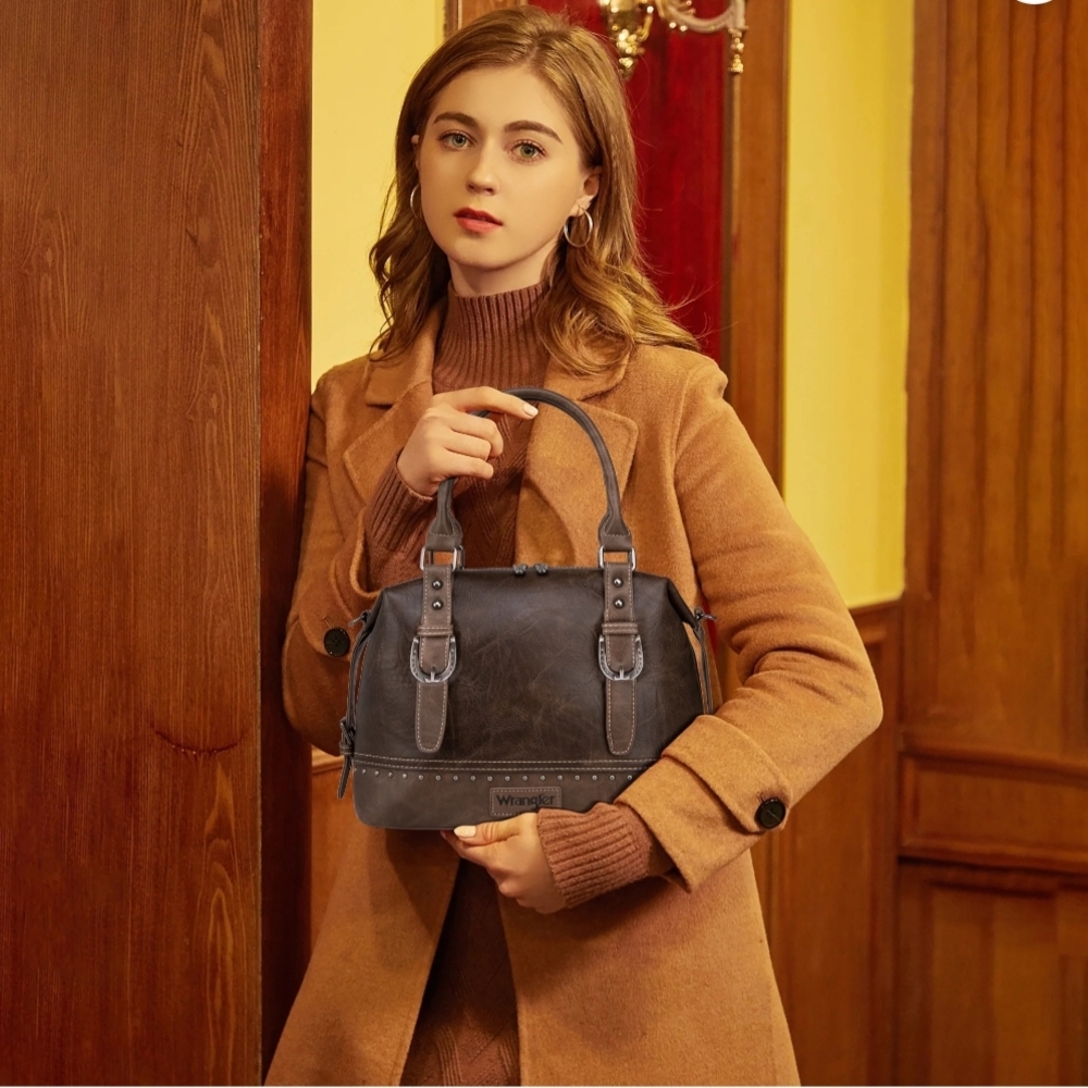 Wrangler Classic Brown Satchel - Picture 5 of 6